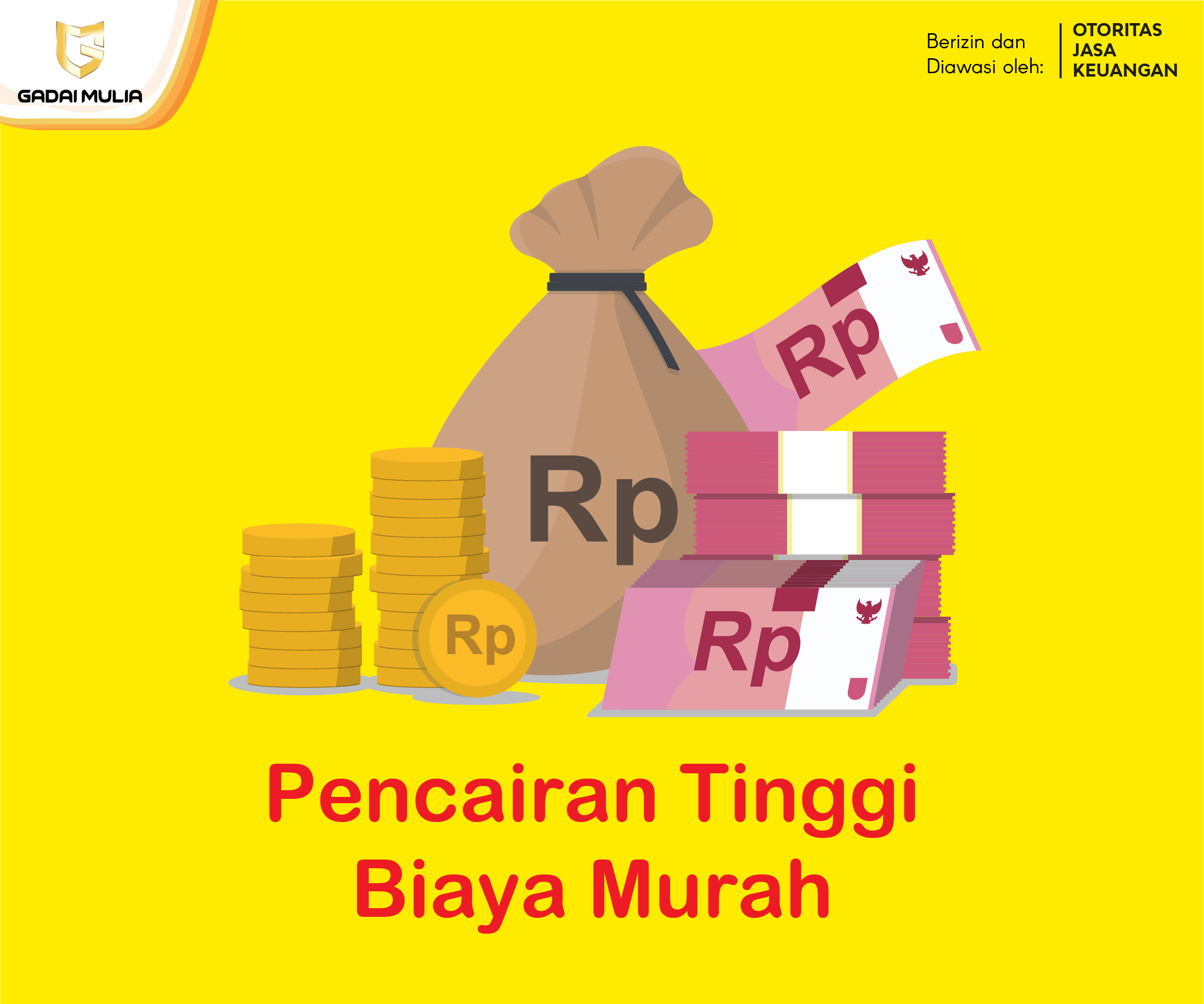 Pencairan Tinggi, Biaya Murah